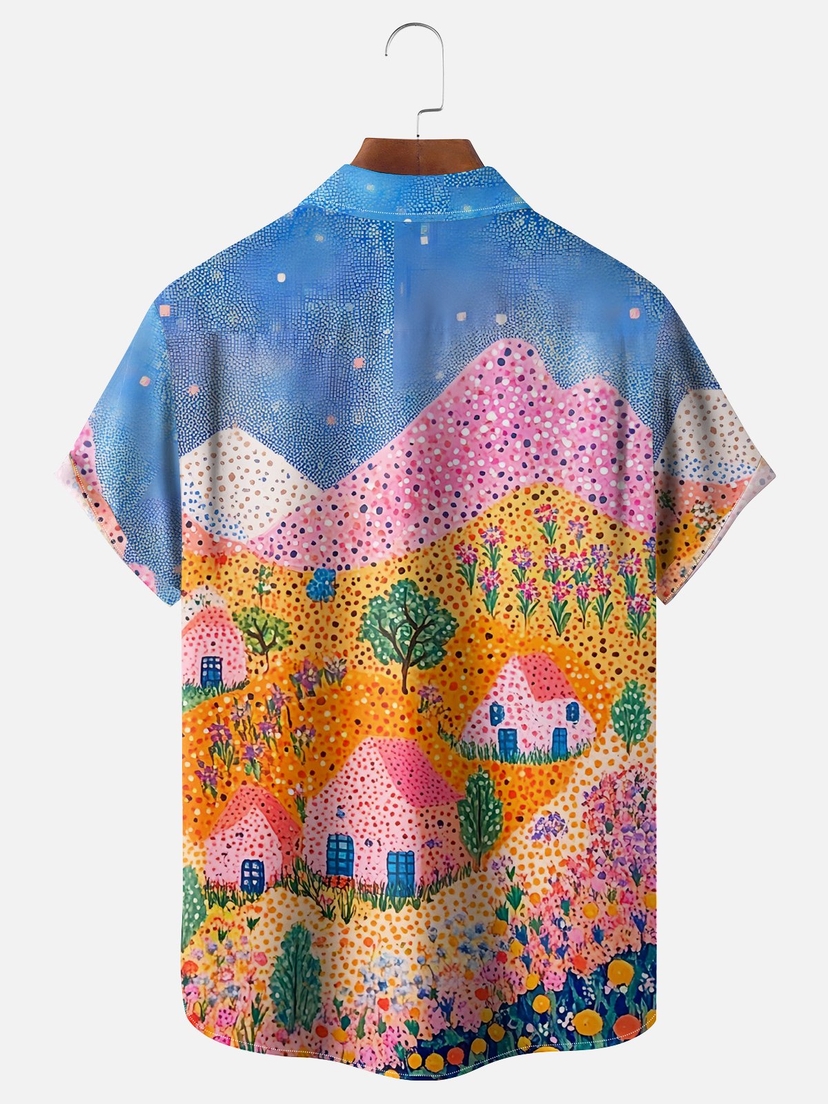 Hardaddy X Artist Neika Moisture-wicking Landscape Forest Chest Pocket Hawaiian Shirt