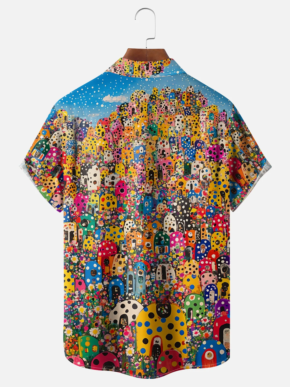 Hardaddy X Kathleen Shimmield Moisture Wicking Abstract Print Chest Pocket Hawaiian Shirt