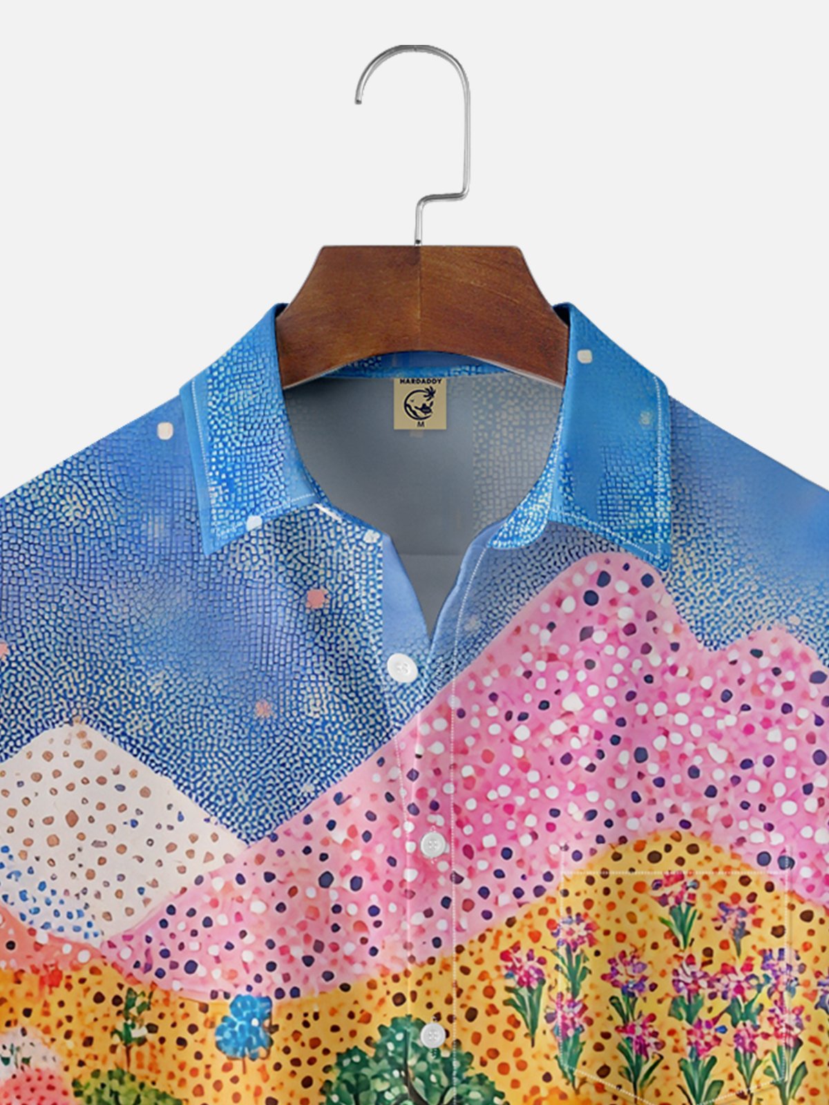 Hardaddy X Artist Neika Moisture-wicking Landscape Forest Chest Pocket Hawaiian Shirt