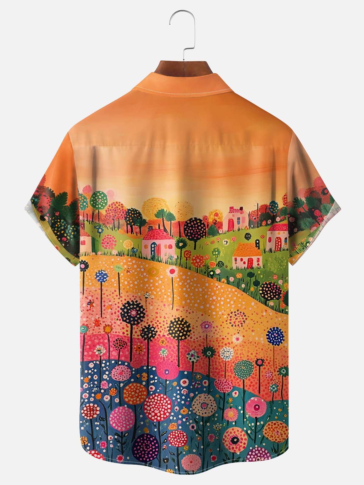 Hardaddy X Artist Kathleen Shimmield Moisture-wicking Landscape Forest Chest Pocket Hawaiian Shirt