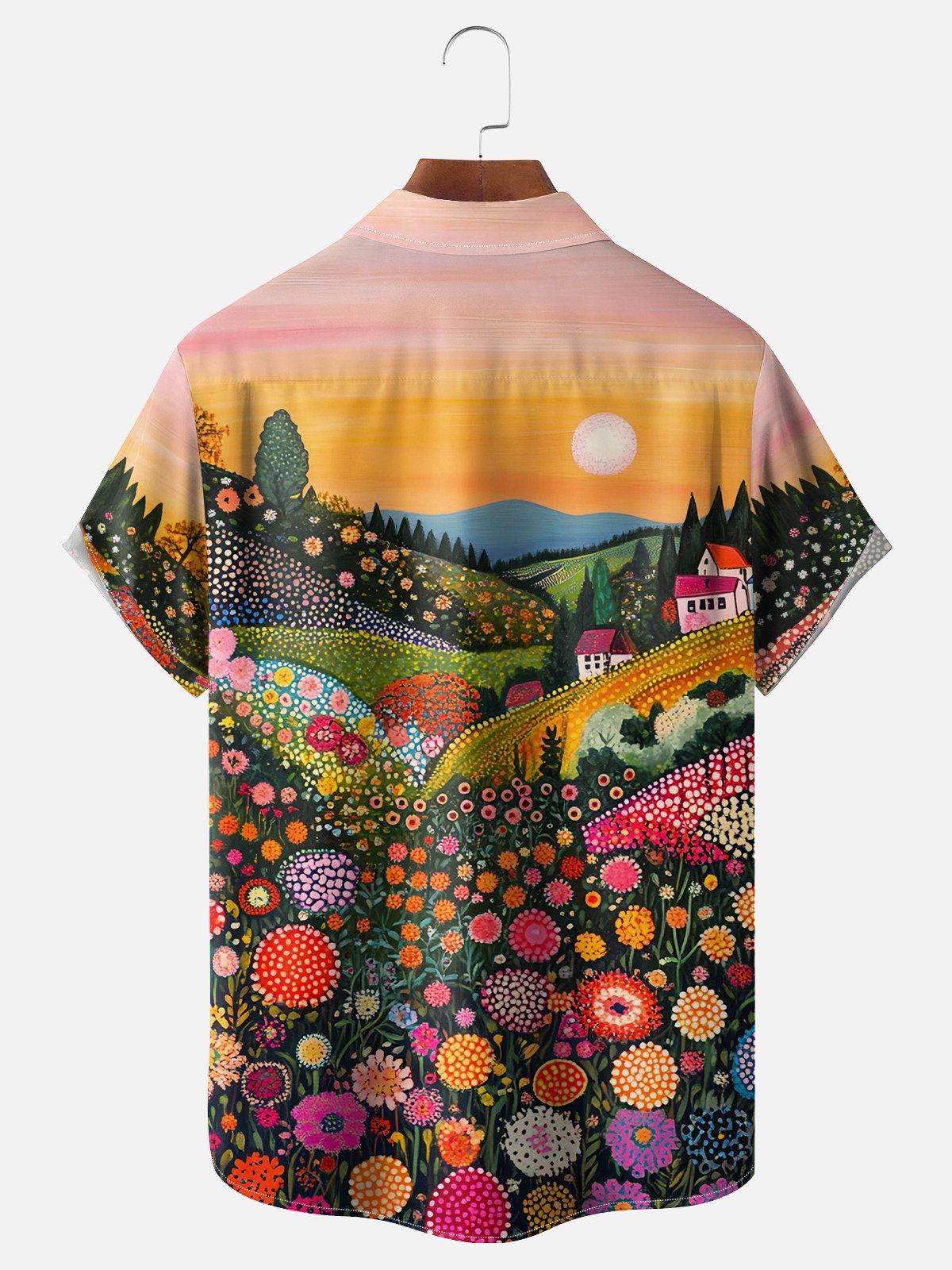 Hardaddy X Artist Kathleen Shimmield Moisture-wicking Landscape Forest Chest Pocket Hawaiian Shirt