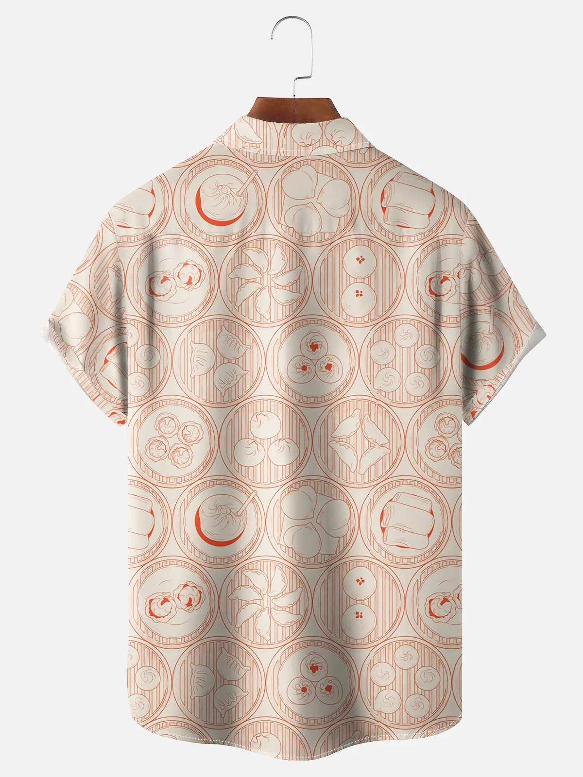 Hardaddy X Kimprut Imut Moisture Wicking Shaomai Dumpling Chest Pocket Hawaiian Shirt