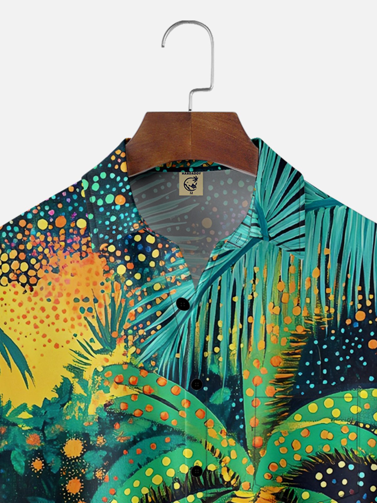 Hardaddy X Artist Kathleen Shimmield Moisture-wicking Landscape Palm Chest Pocket Hawaiian Shirt