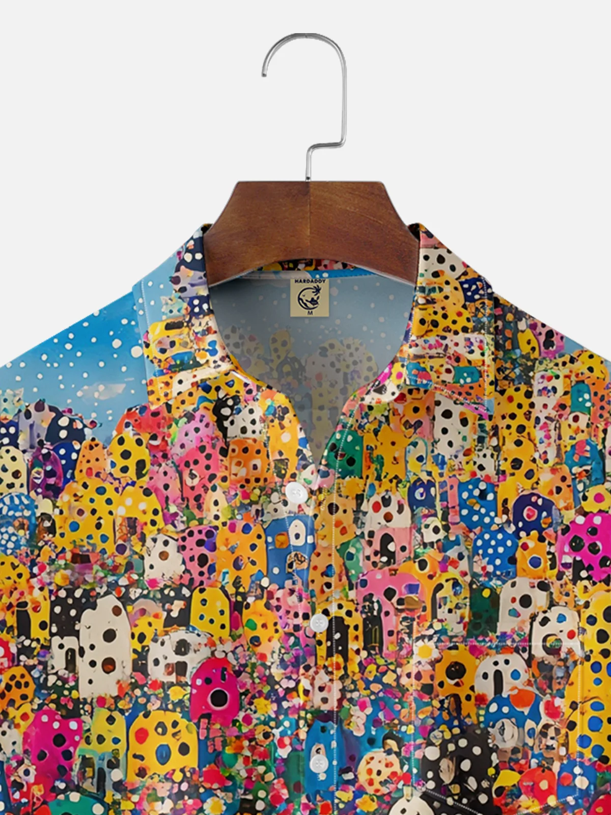 Hardaddy X Kathleen Shimmield Moisture Wicking Abstract Print Chest Pocket Hawaiian Shirt