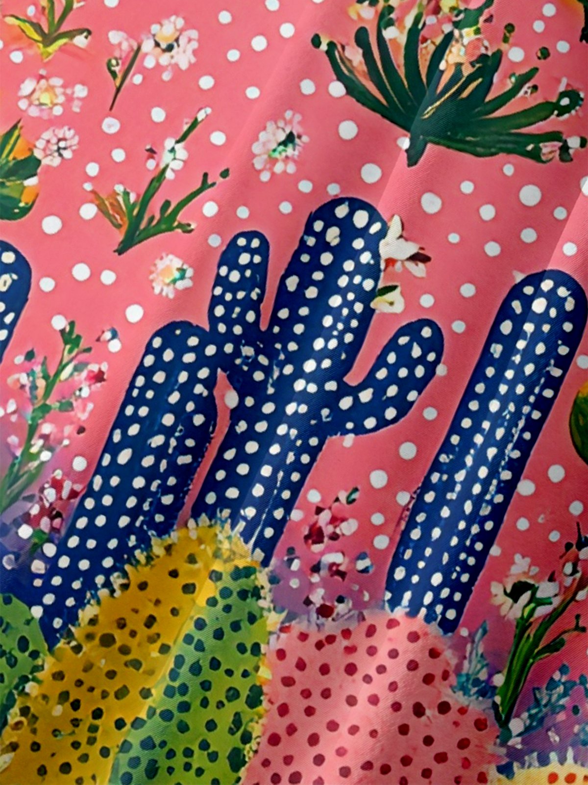 Hardaddy X Artist Kathleen Shimmield Moisture-wicking Landscape Cactus Chest Pocket Hawaiian Shirt