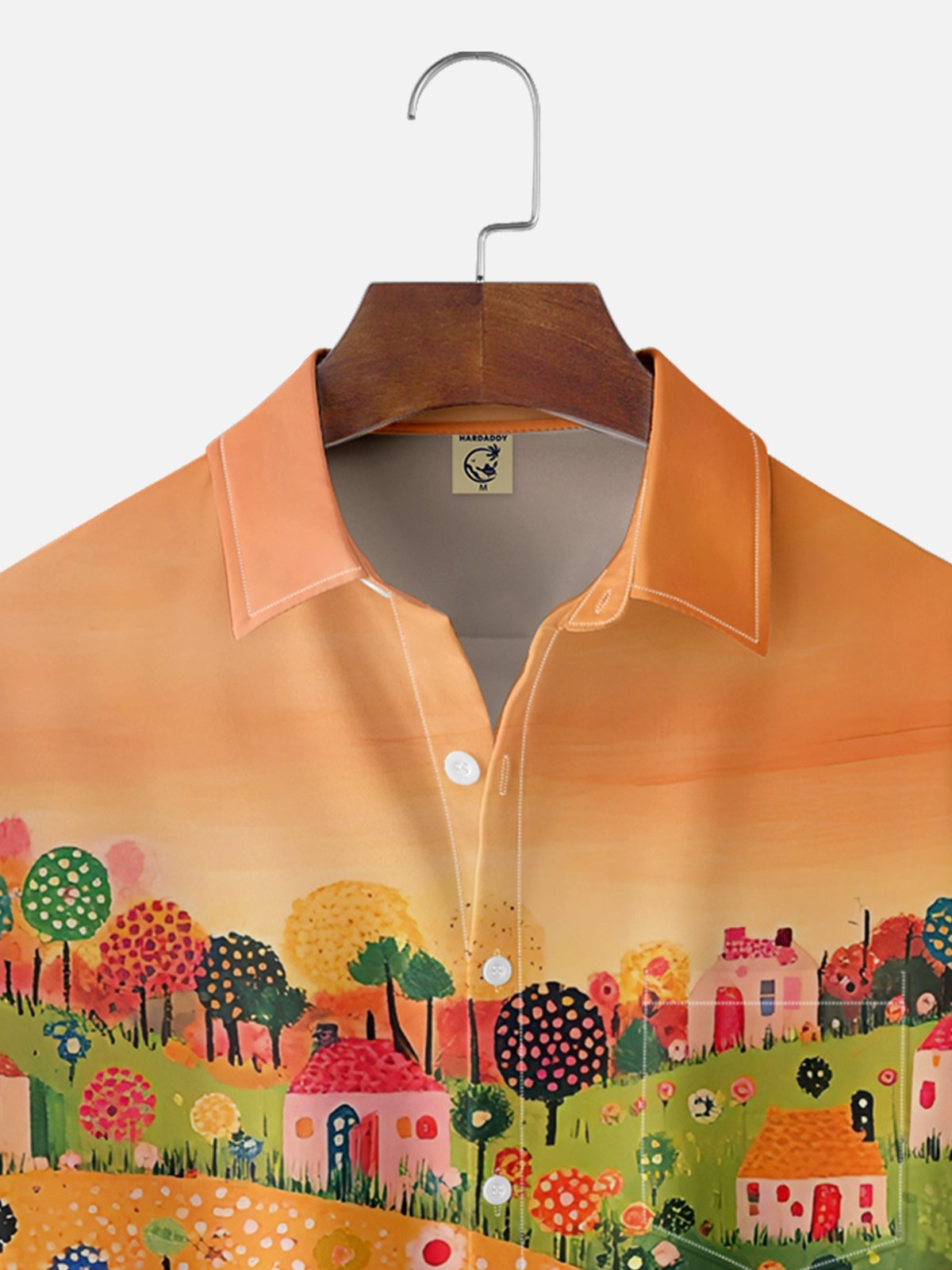 Hardaddy X Artist Kathleen Shimmield Moisture-wicking Landscape Forest Chest Pocket Hawaiian Shirt
