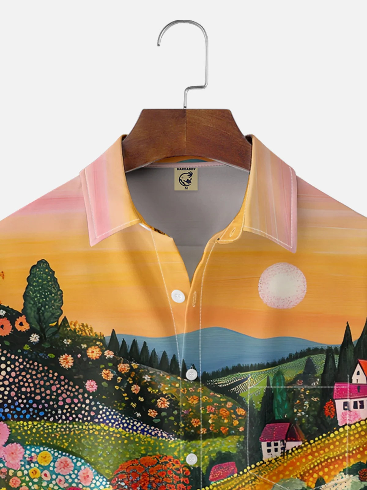 Hardaddy X Artist Kathleen Shimmield Moisture-wicking Landscape Forest Chest Pocket Hawaiian Shirt