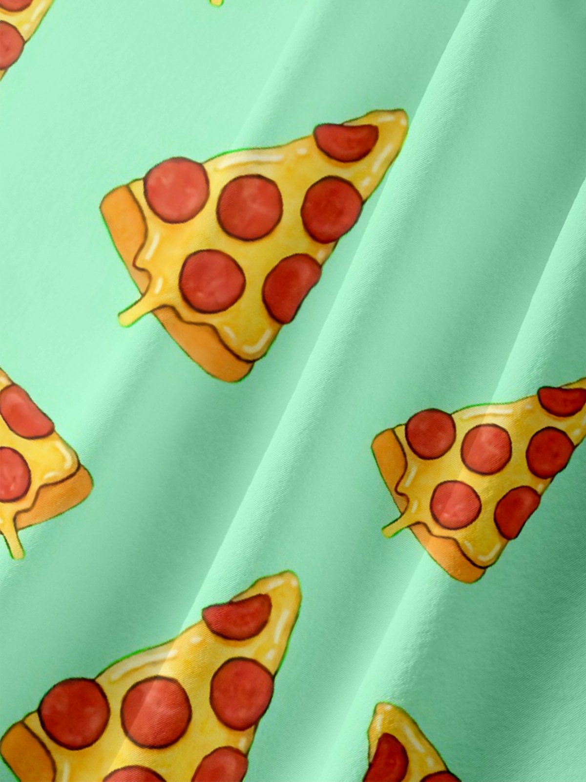 Hardaddy X Artist Coffee Man Moisture-wicking Alien Pizza Chest Pocket Hawaiian Shirt