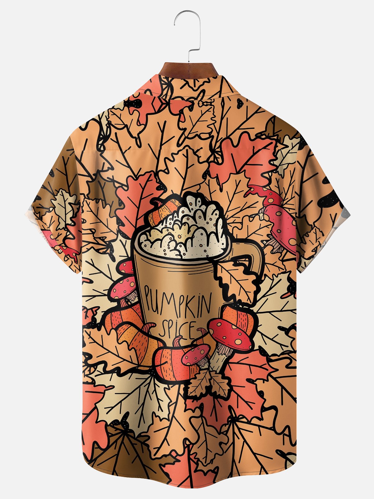 Hardaddy X Artist Stephen Wade Moisture-wicking Maple Leaf Chest Pocket Hawaiian Shirt