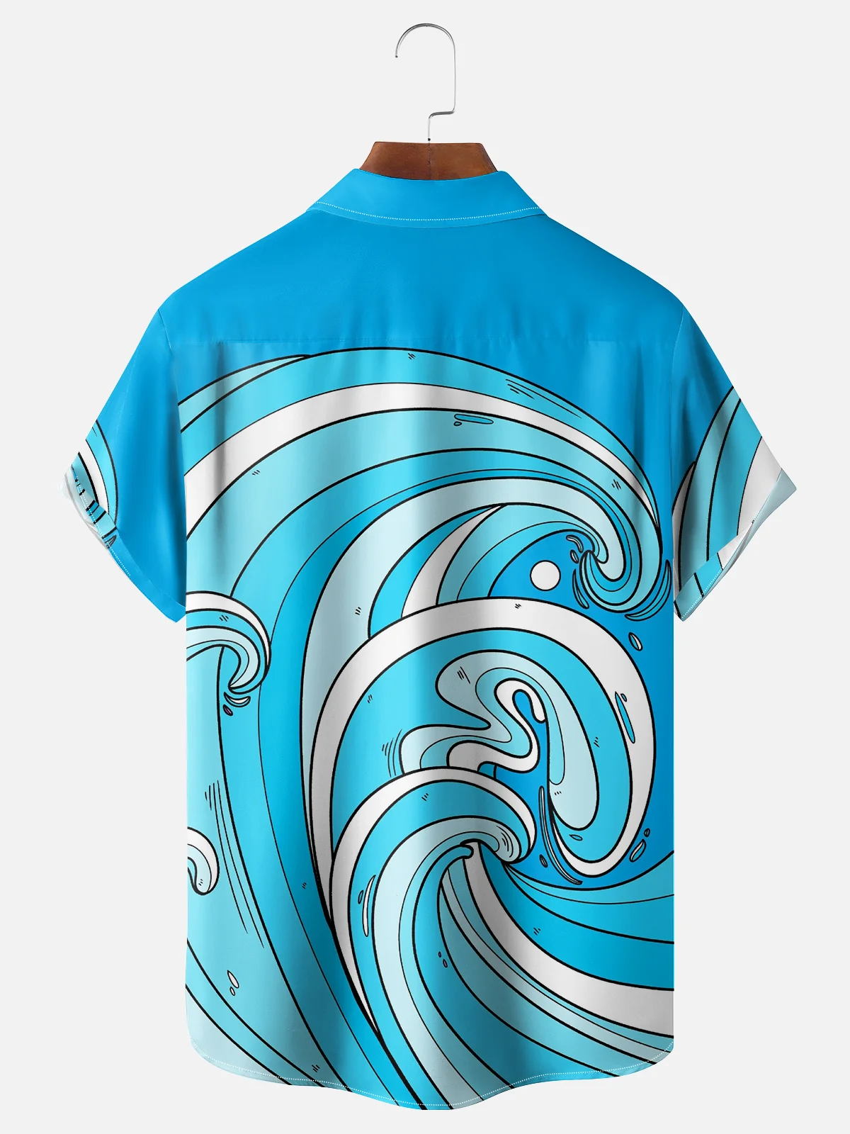 Hardaddy X Artist Stephen Wade Moisture-wicking Art Wave Chest Pocket Hawaiian Shirt