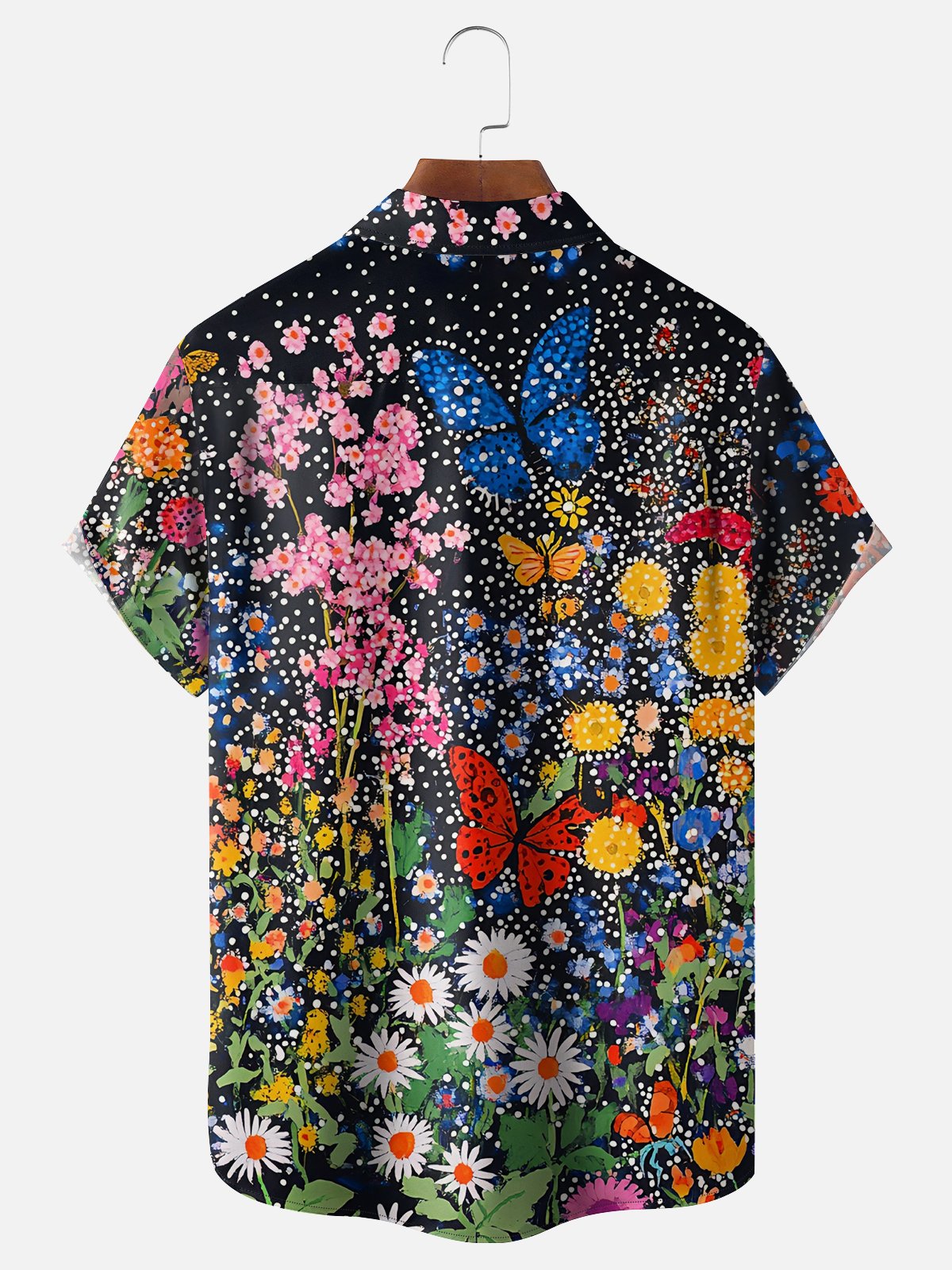Hardaddy X Artist Kathleen Shimmield Moisture-wicking Landscape Floral Daisy Chest Pocket Hawaiian Shirt