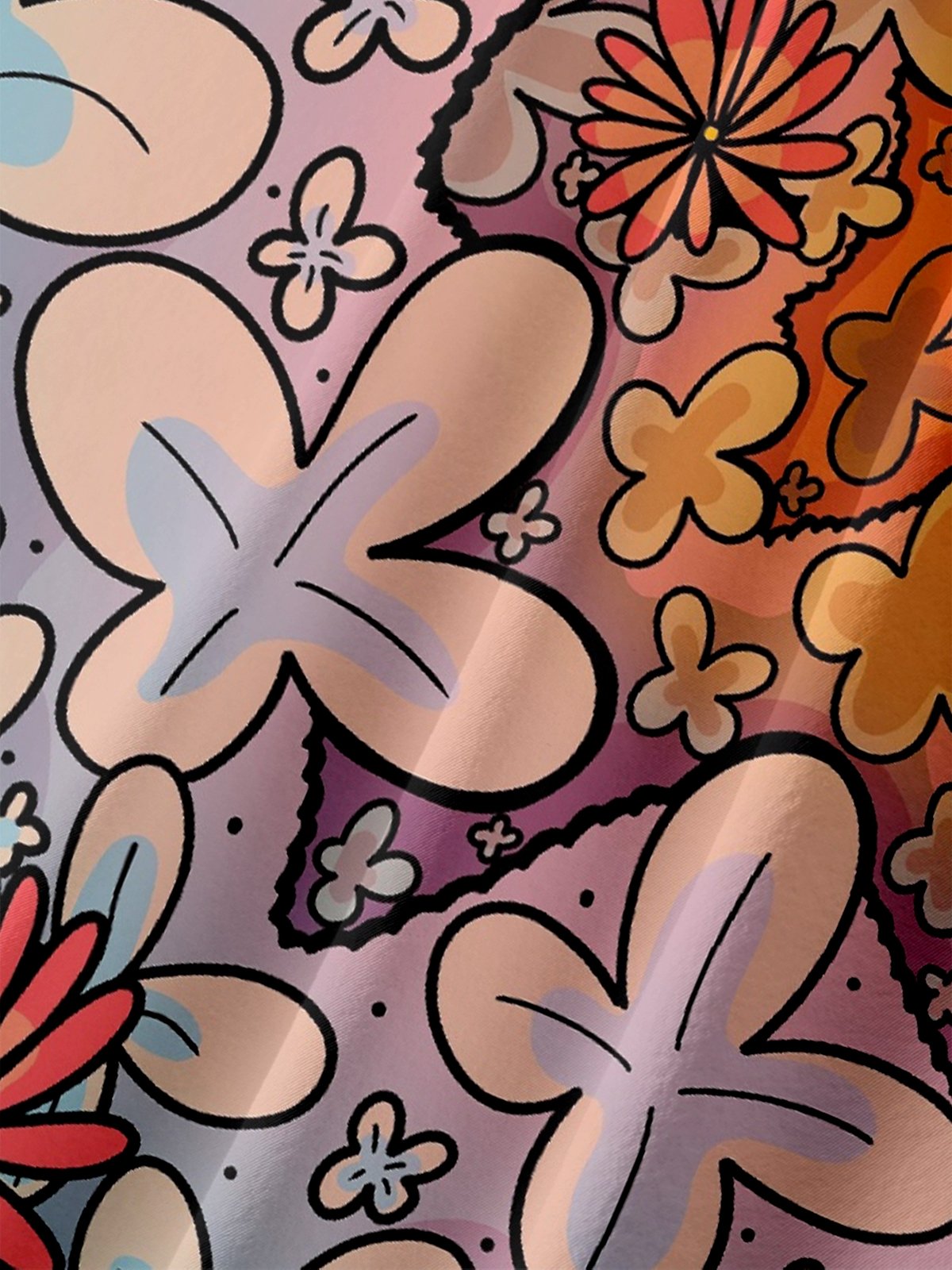 Hardaddy X Artist Stephen Wade Moisture-wicking Floral Chest Pocket Hawaiian Shirt
