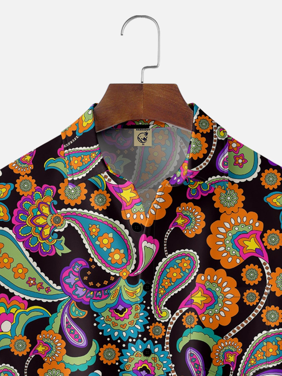 Hardaddy X Artist Ana Cristina Ruiz Leon Paisley Floral Chest Pocket Hawaiian Shirt
