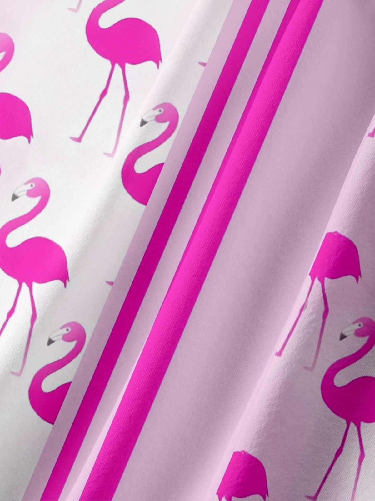 Hardaddy X Kimprut Imut Moisture Wicking Flamingo Capybara Chest Pocket Bowling Shirt