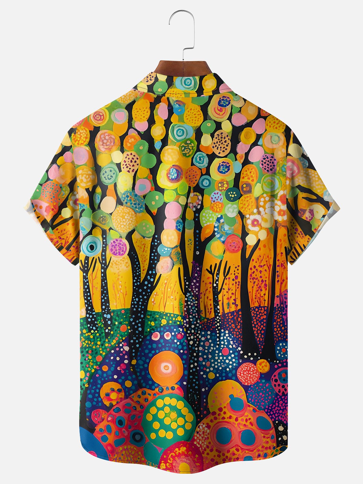Hardaddy X Artist Kathleen Shimmield Moisture-wicking Landscape Forest Chest Pocket Hawaiian Shirt