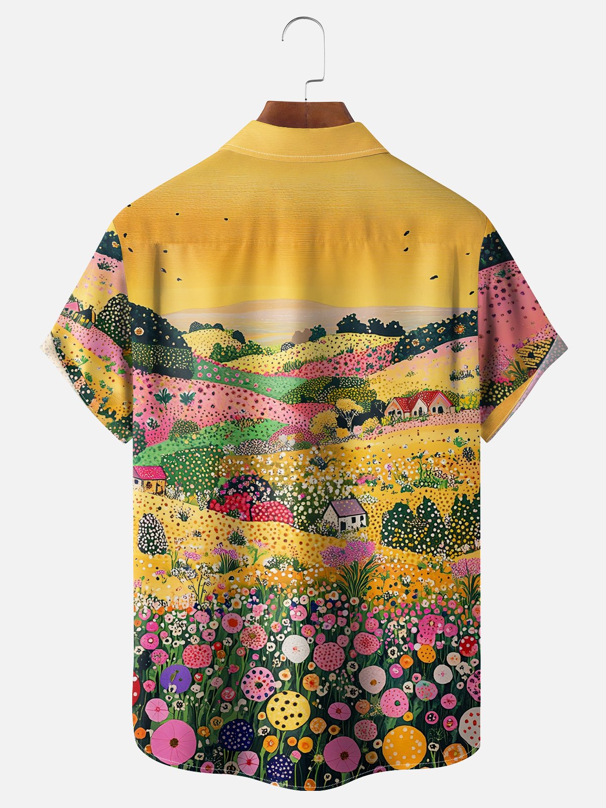 Hardaddy X Artist Kathleen Shimmield Moisture-wicking Landscape Forest Chest Pocket Hawaiian Shirt