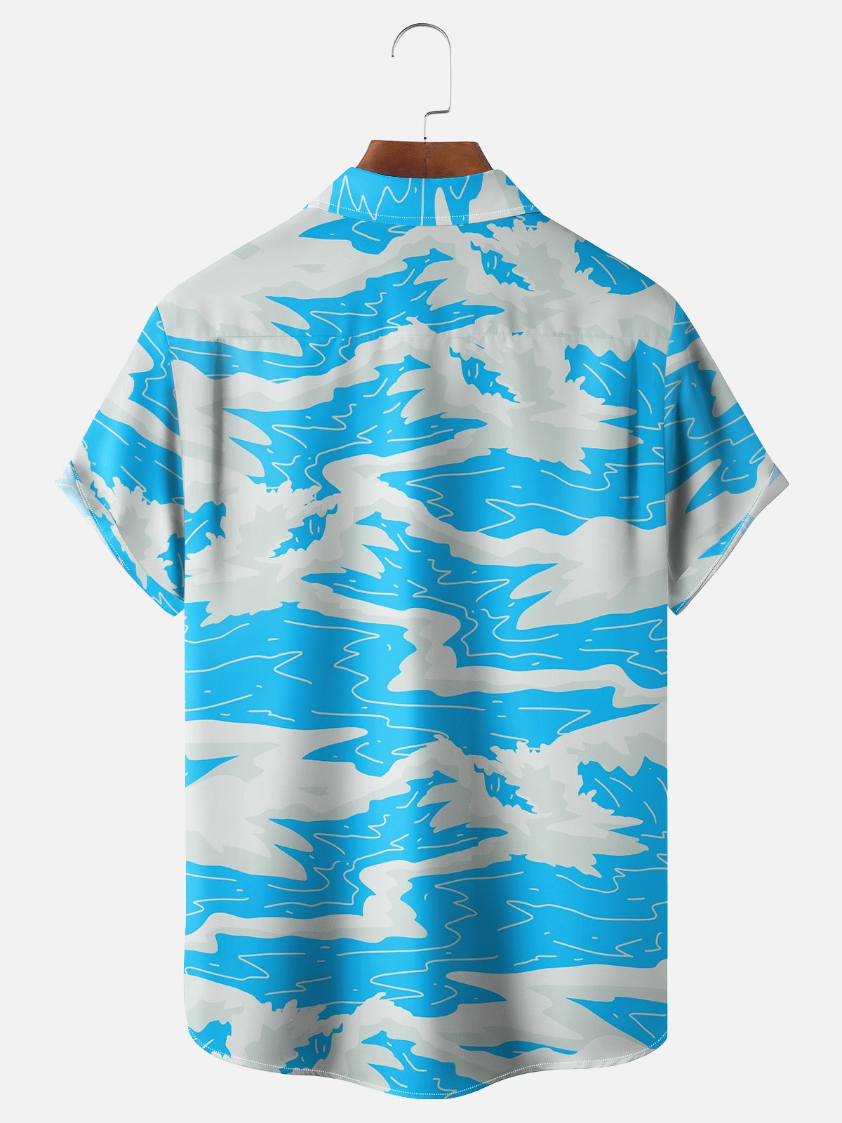 Hardaddy X Artist Stephen Wade Moisture-wicking Wave Chest Pocket Hawaiian Shirt