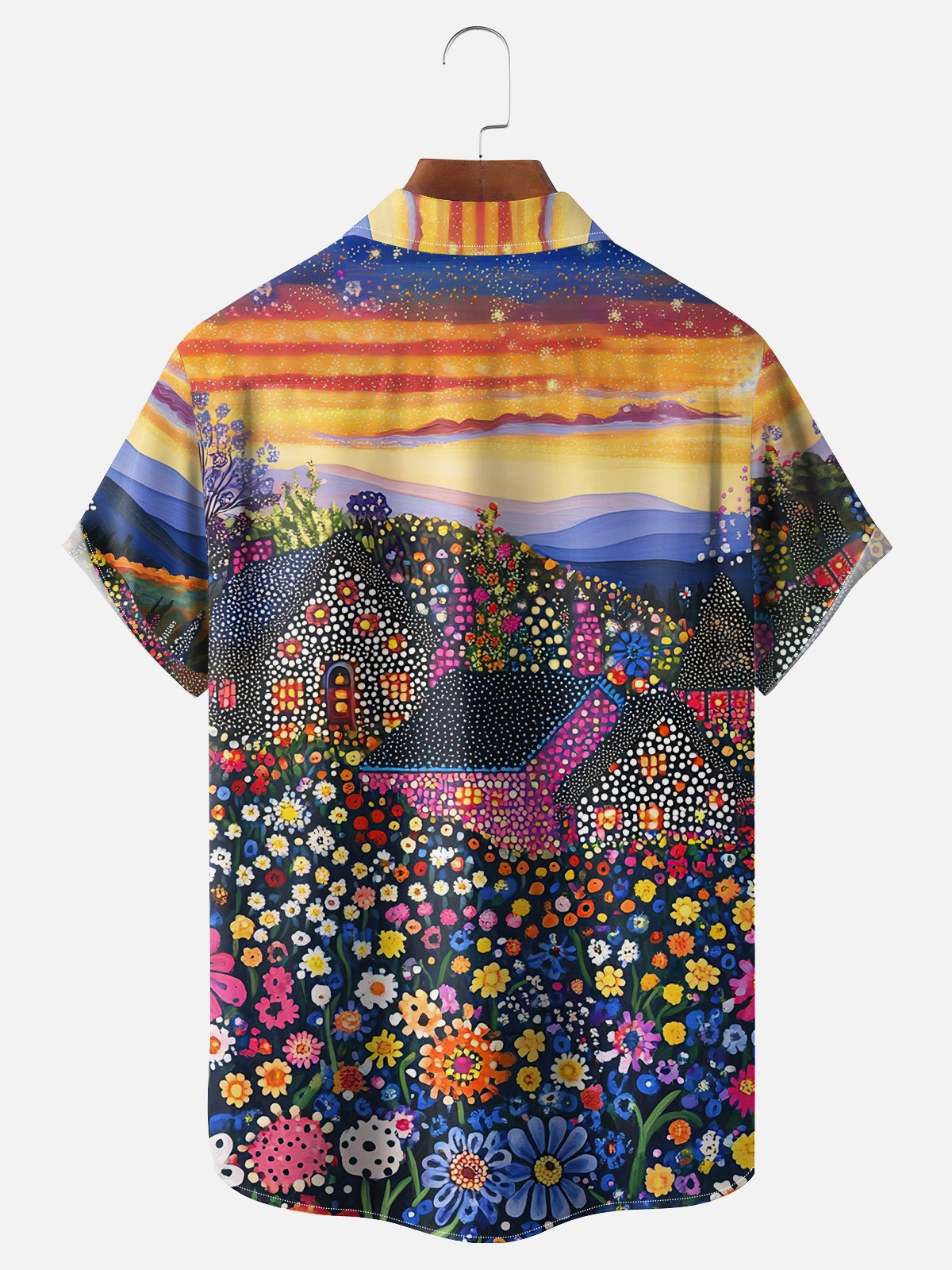 Hardaddy X Artist Kathleen Shimmield Moisture-wicking Landscape Forest Chest Pocket Hawaiian Shirt