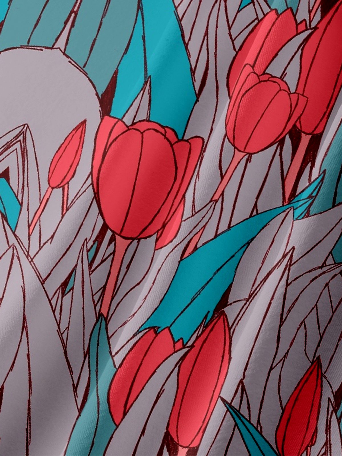 Hardaddy X Artist Stephen Wade Moisture-wicking Floral Chest Pocket Hawaiian Shirt