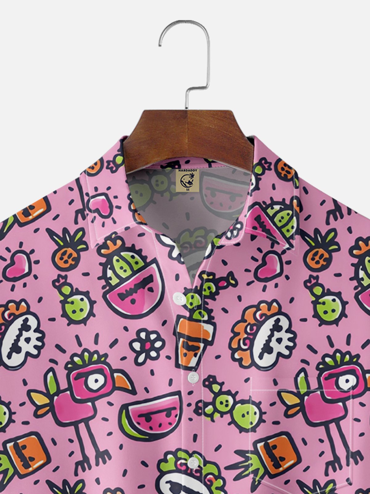 Hardaddy X Artist Walmazan Moisture-wicking Mexican Skull Chest Pocket Hawaiian Shirt