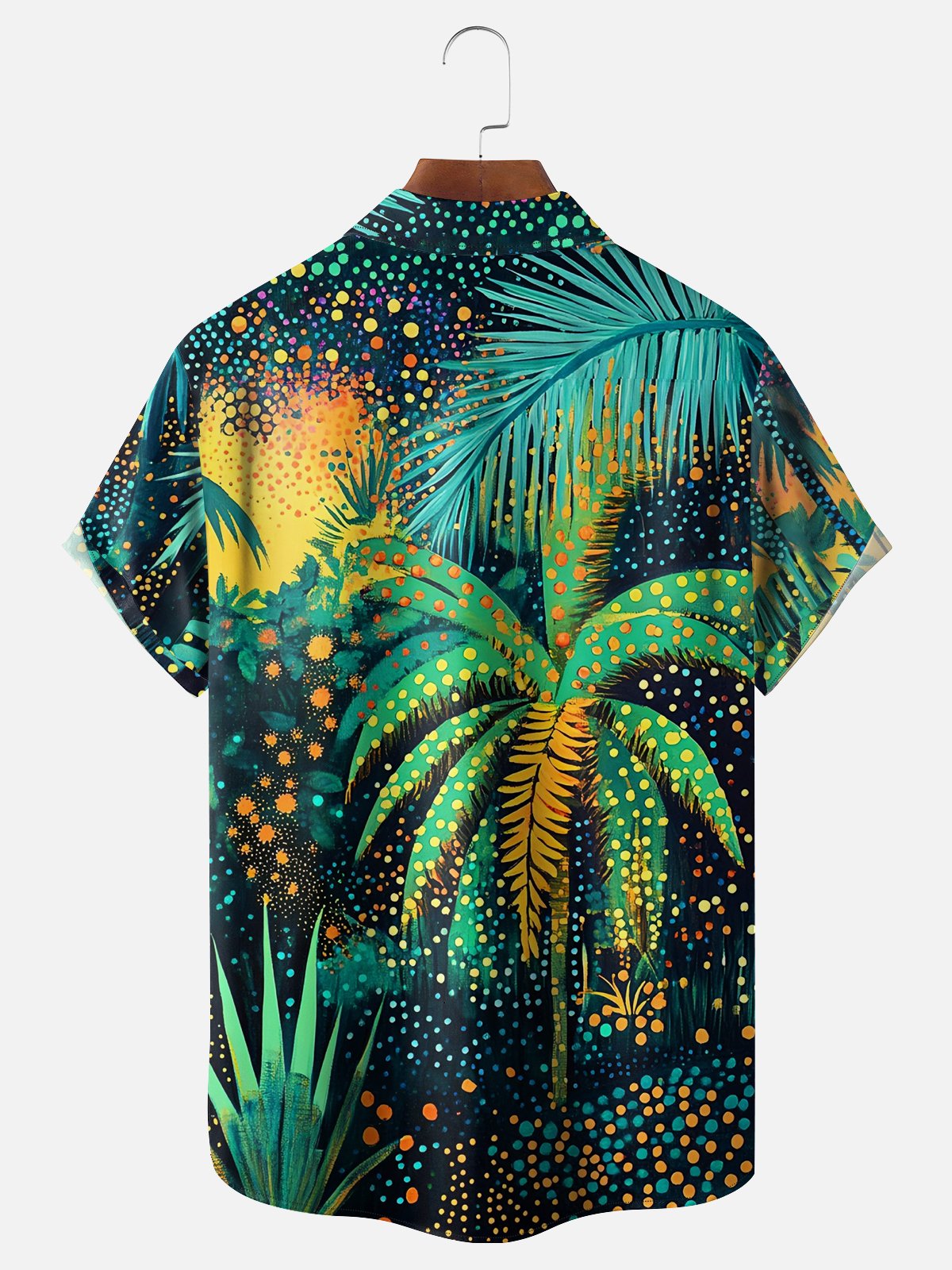 Hardaddy X Artist Kathleen Shimmield Moisture-wicking Landscape Palm Chest Pocket Hawaiian Shirt