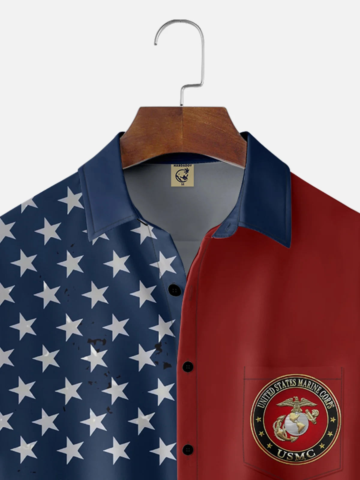 Tall Size Moisture-wicking U.S. Marine Corps Chest Pocket Casual Shirt