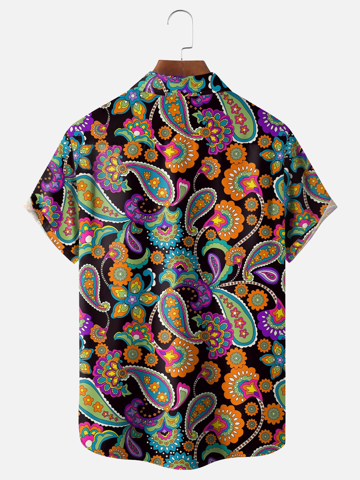 Hardaddy X Artist Ana Cristina Ruiz Leon Paisley Floral Chest Pocket Hawaiian Shirt