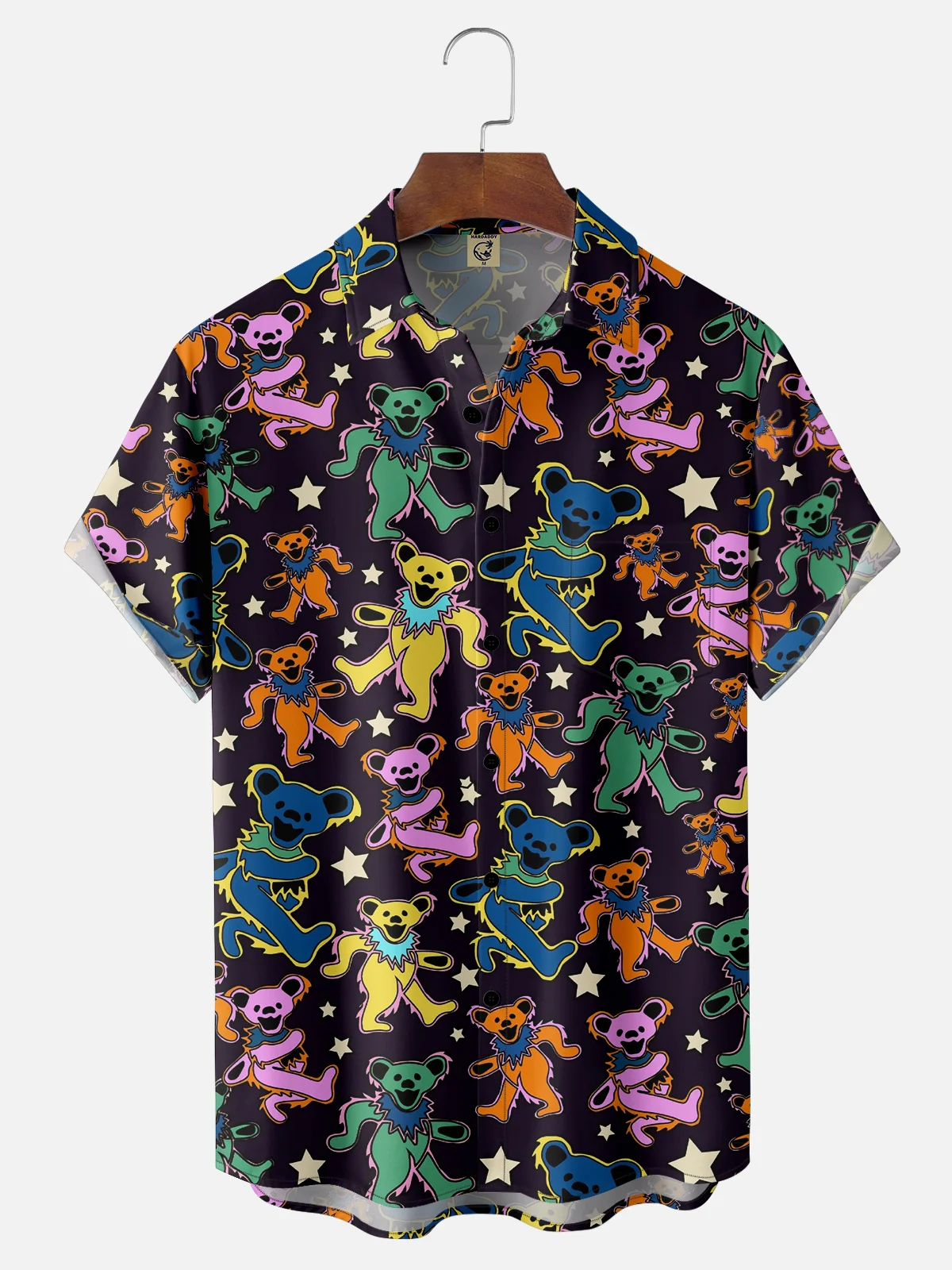 Hardaddy X Artist Ana Cristina Ruiz Leon Bear Chest Pocket Hawaiian Shirt