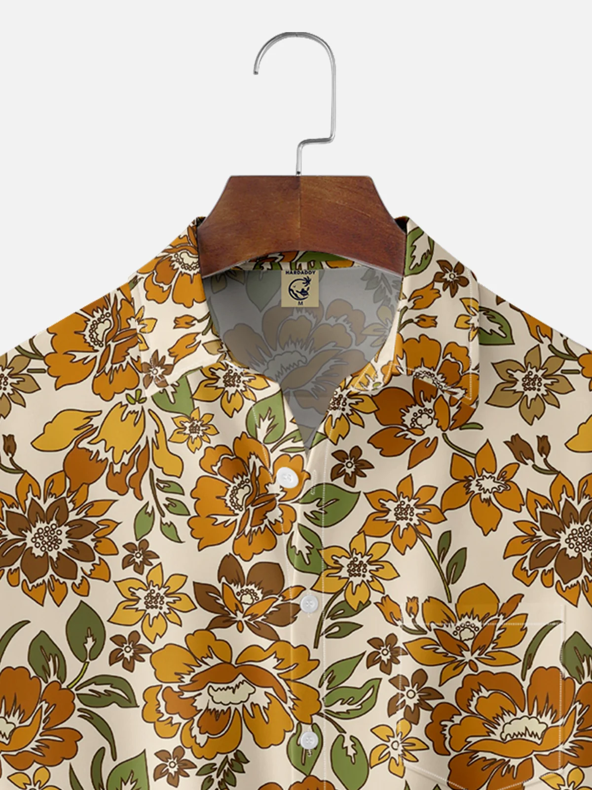 Hardaddy X Artist Ana Cristina Ruiz Leon Tropical Floral Chest Pocket Hawaiian Shirt