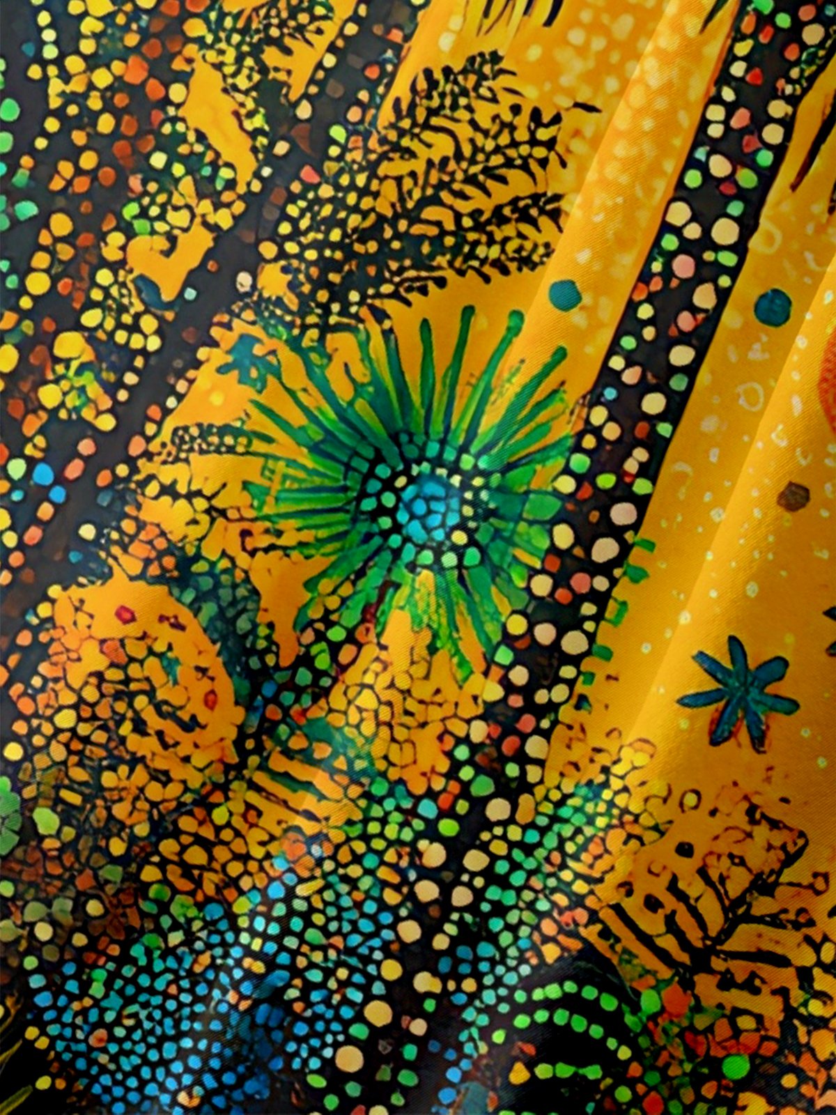 Hardaddy X Artist Kathleen Shimmield Moisture-wicking Tropical Palm Chest Pocket Hawaiian Shirt