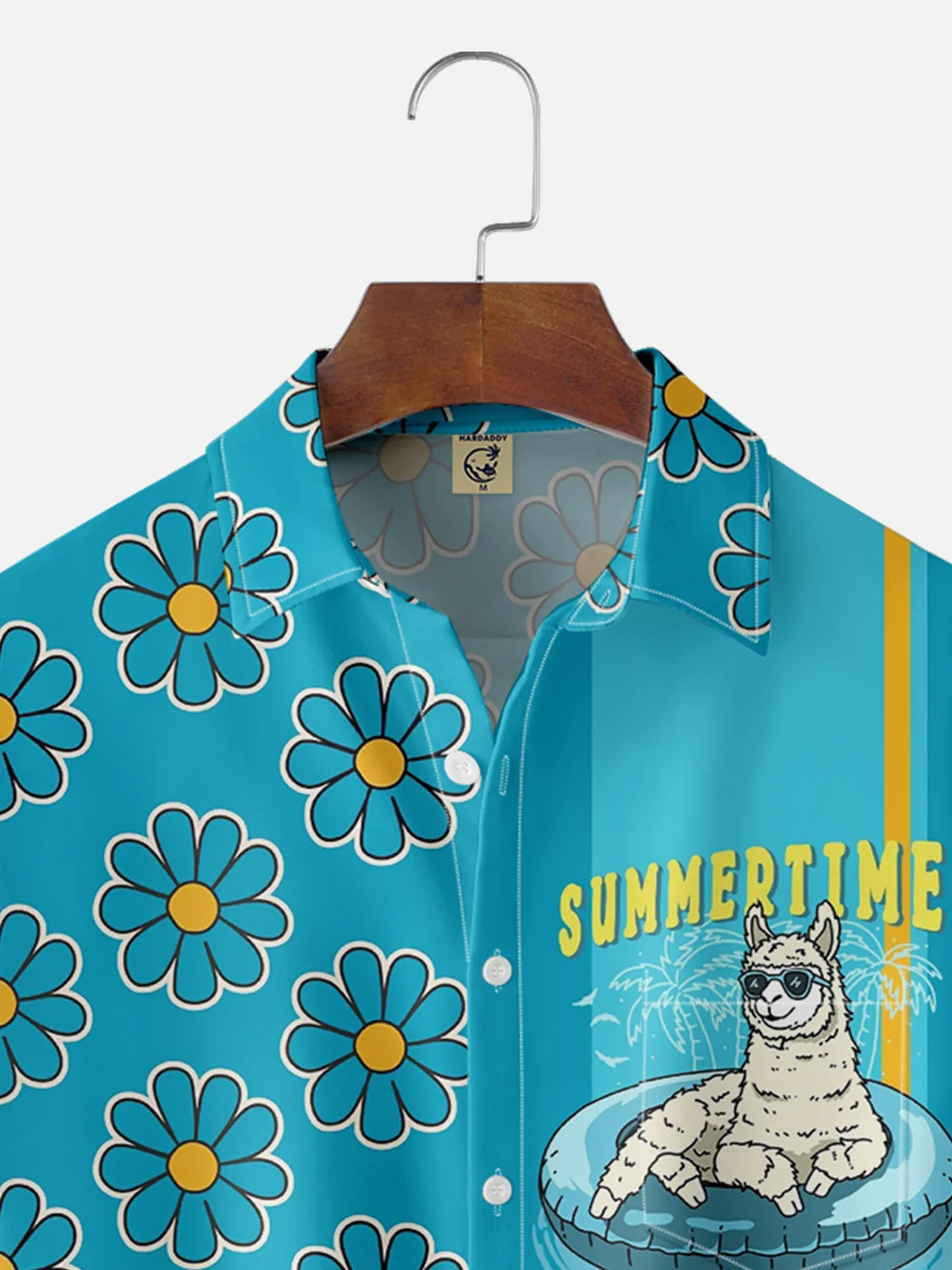 Hardaddy X Kimprut Imut Moisture Wicking Floral Alpaca Chest Pocket Hawaiian Shirt