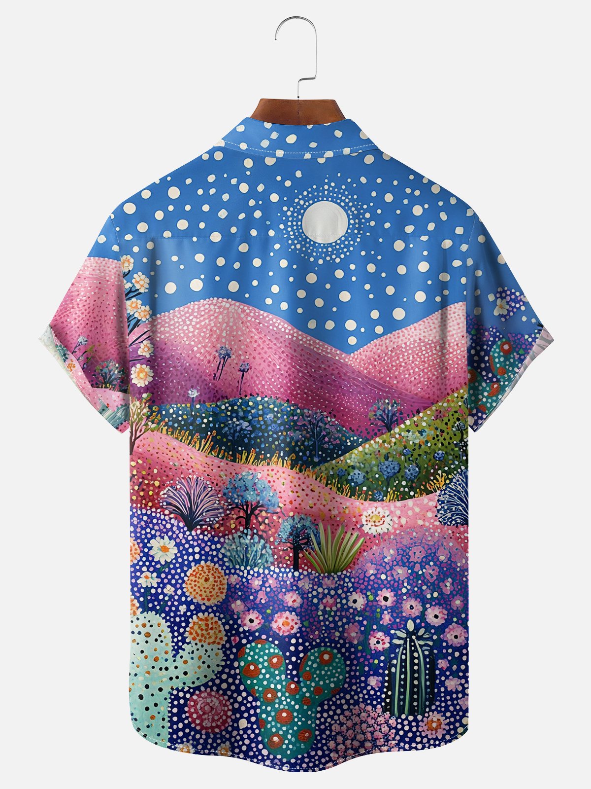 Hardaddy X Kathleen Shimmield Moisture Wicking Abstract Botanical Floral Chest Pocket Hawaiian Shirt