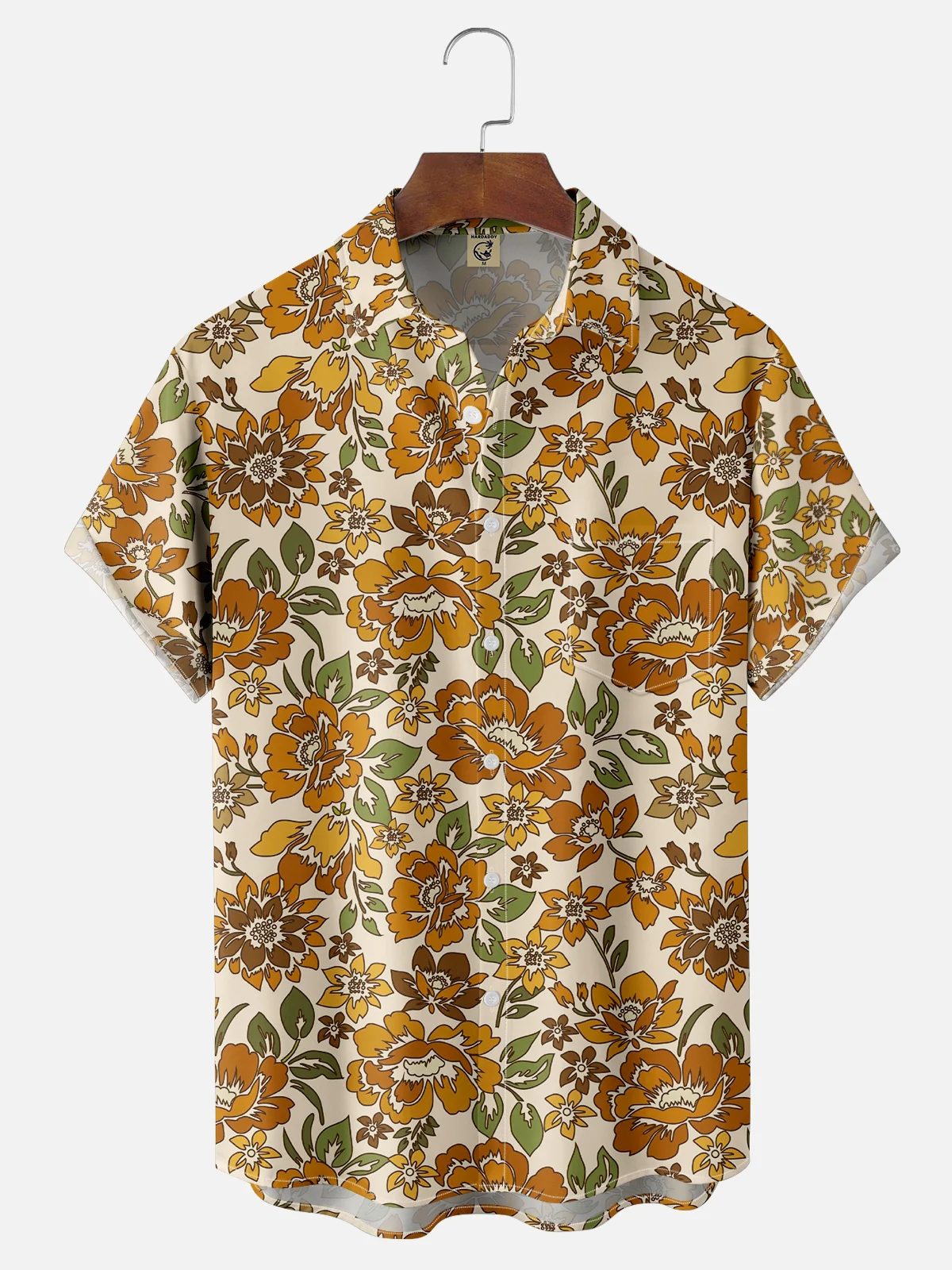 Hardaddy X Artist Ana Cristina Ruiz Leon Tropical Floral Chest Pocket Hawaiian Shirt