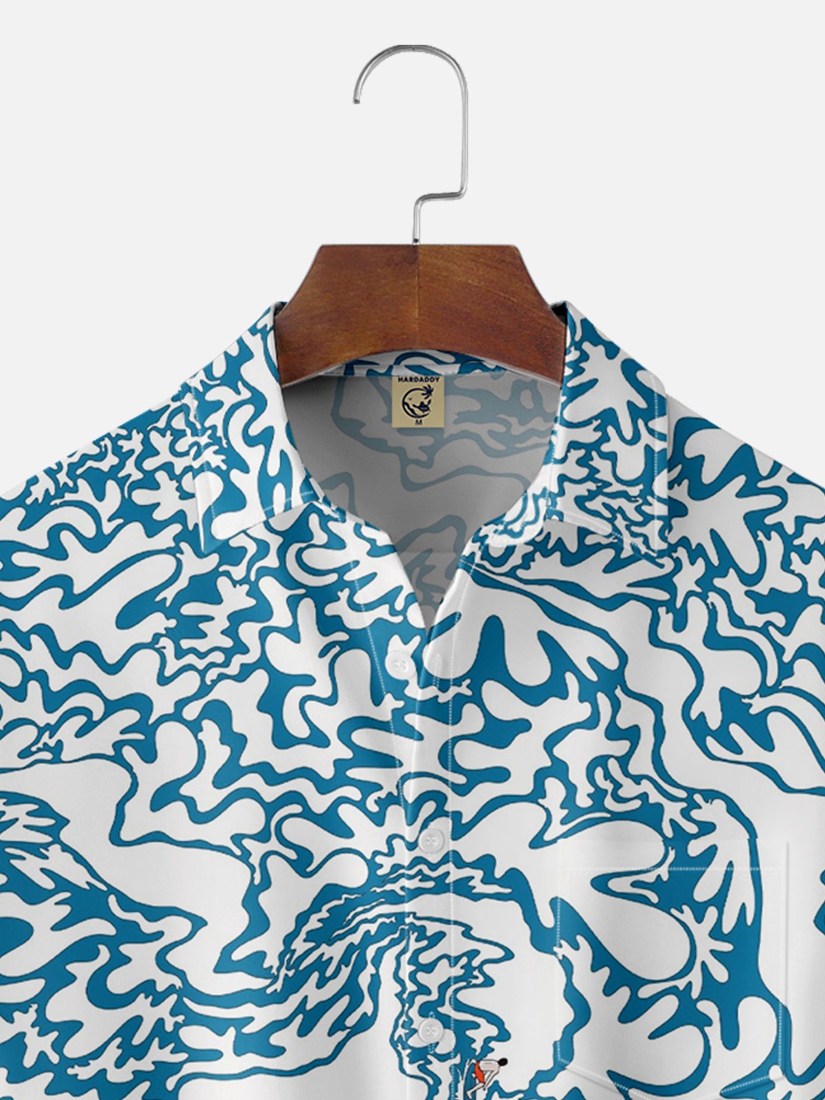 Hardaddy X Artist Stephen Wade Moisture-wicking Surfing Chest Pocket Hawaiian Shirt