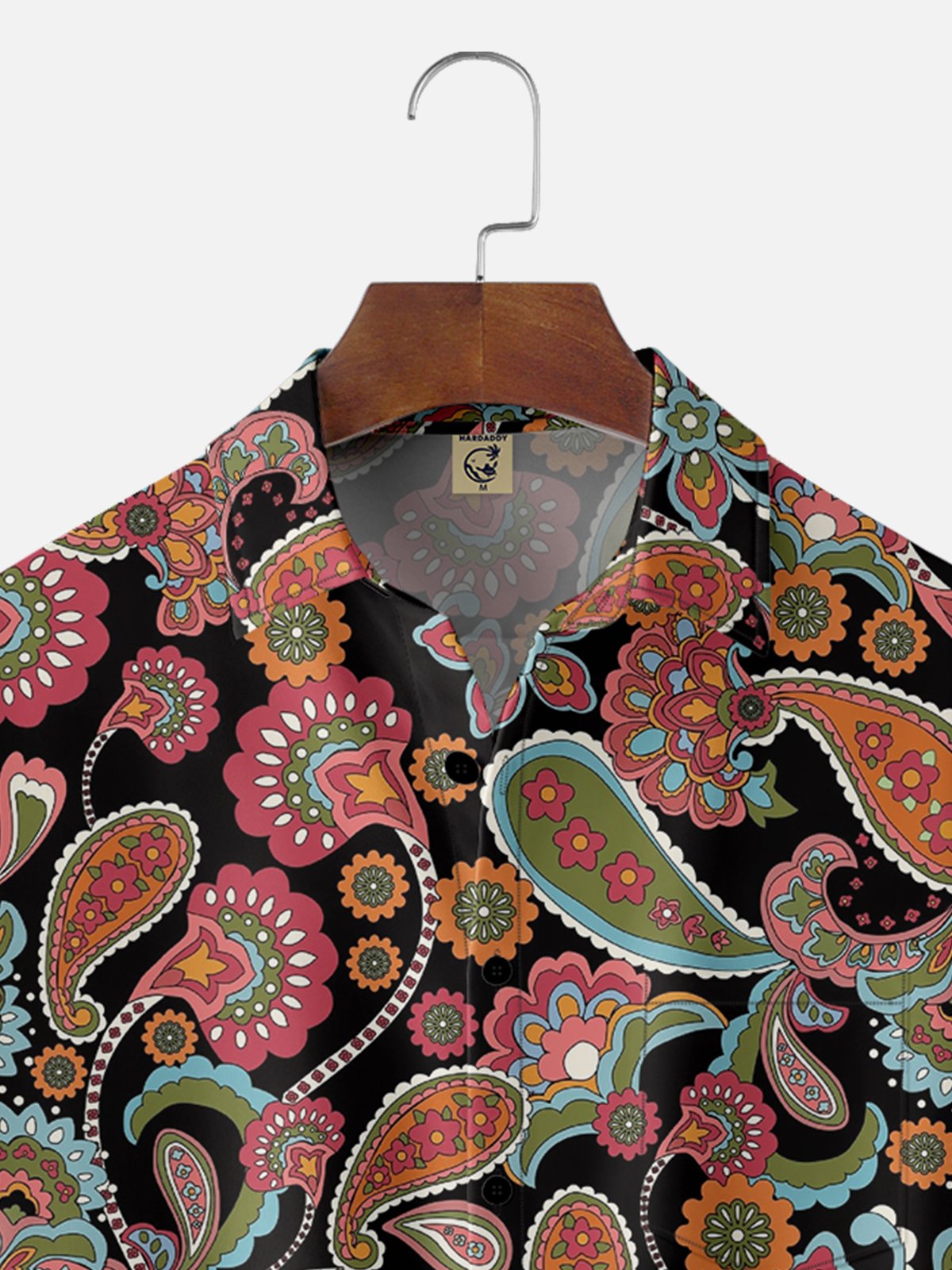 Hardaddy X Artist Ana Cristina Ruiz Leon Paisley Floral Chest Pocket Hawaiian Shirt