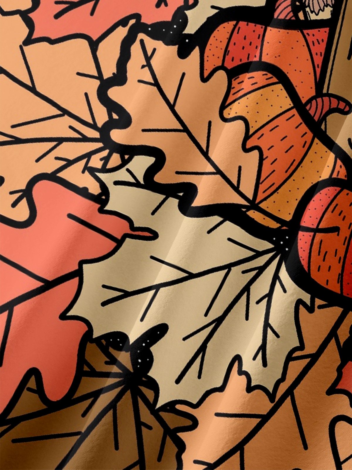 Hardaddy X Artist Stephen Wade Moisture-wicking Maple Leaf Chest Pocket Hawaiian Shirt