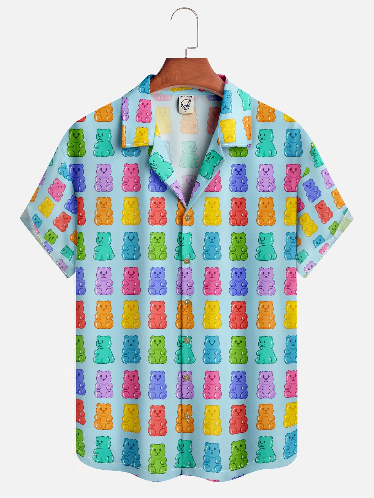 Hardaddy X Artist Coffee Man Moisture-wicking Cartoon Bear Aloha Shirt