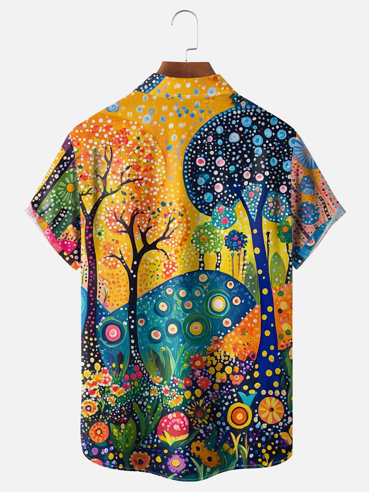 Hardaddy X Artist Kathleen Shimmield Moisture-wicking Landscape Forest Chest Pocket Hawaiian Shirt