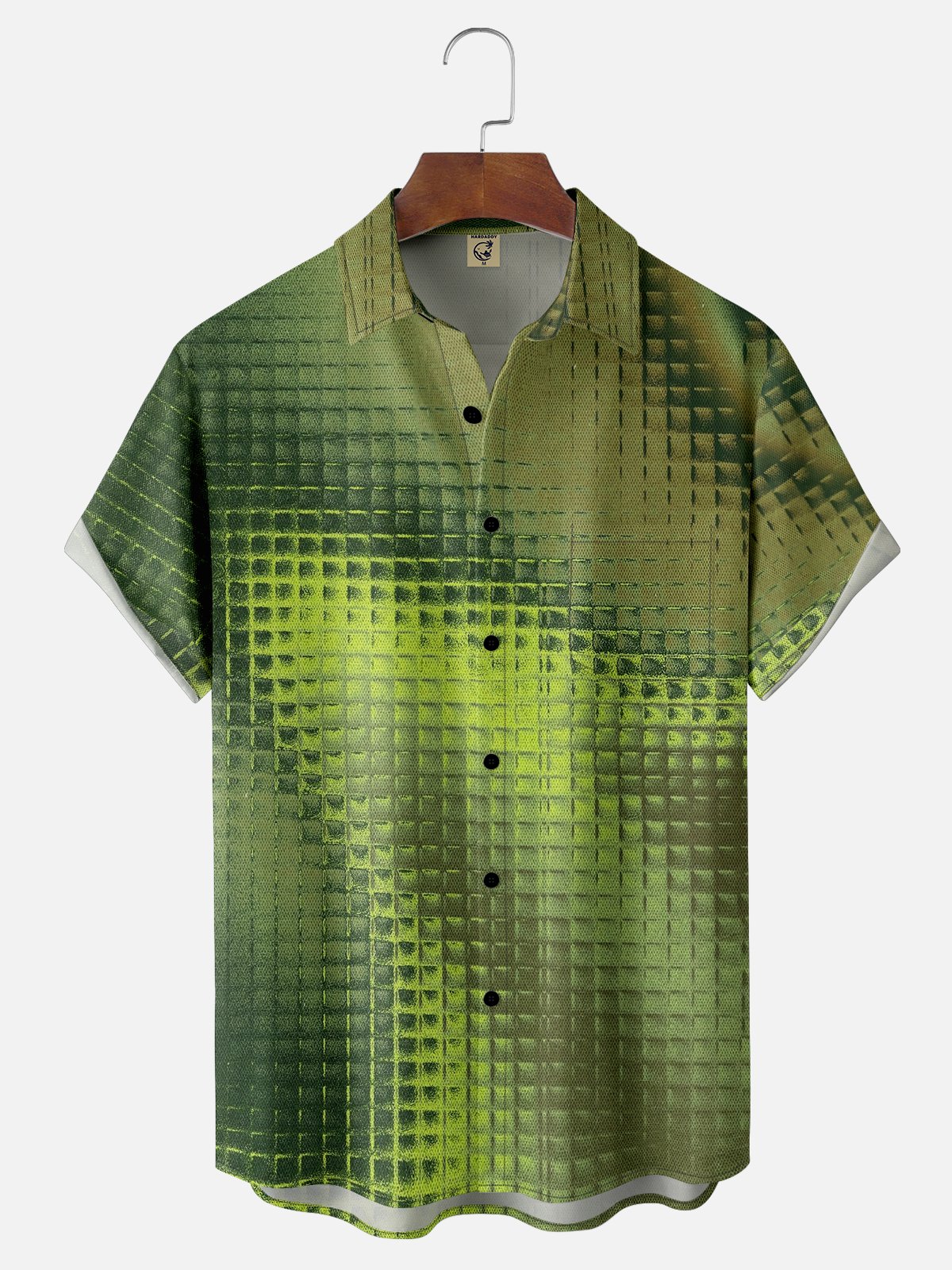 Moisture-wicking Dreamy Abstract Gradient Art Chest Pocket Casual Shirt
