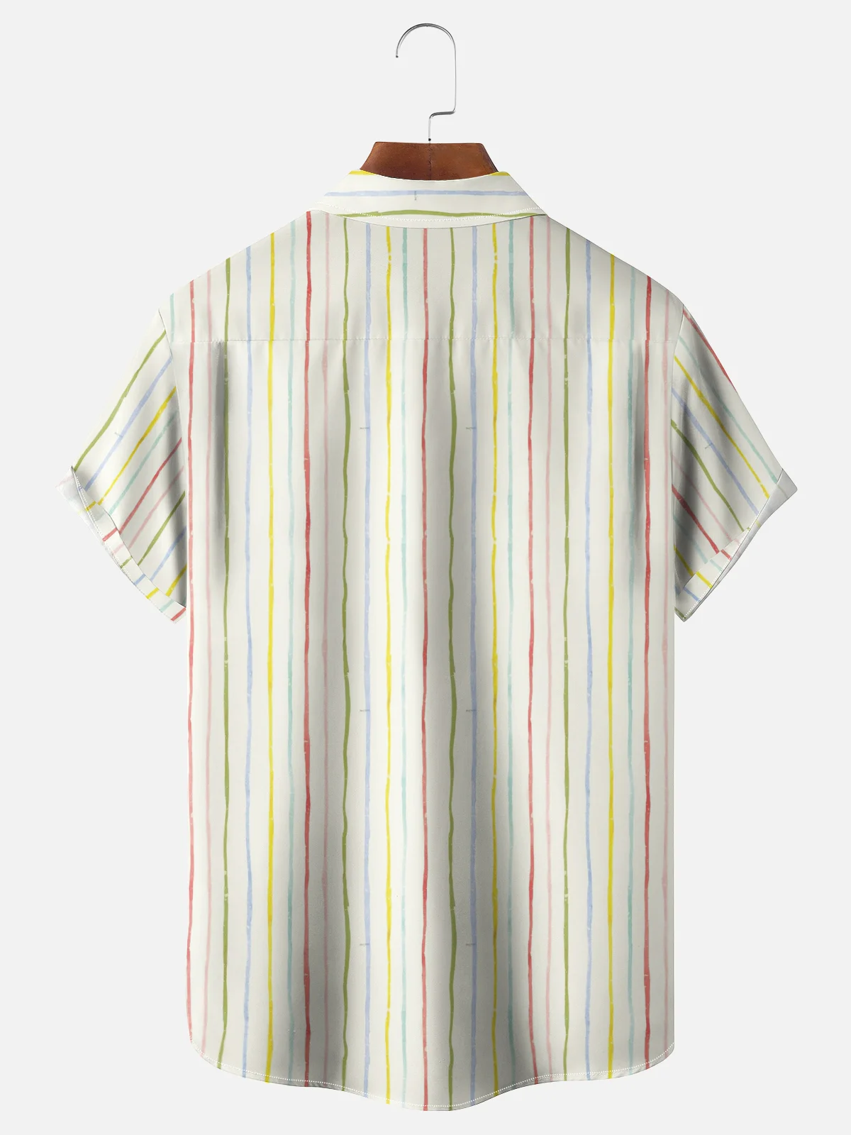 Moisture-wicking American Flag Bigfoot Beer Stripes Chest Pocket Casual Shirt