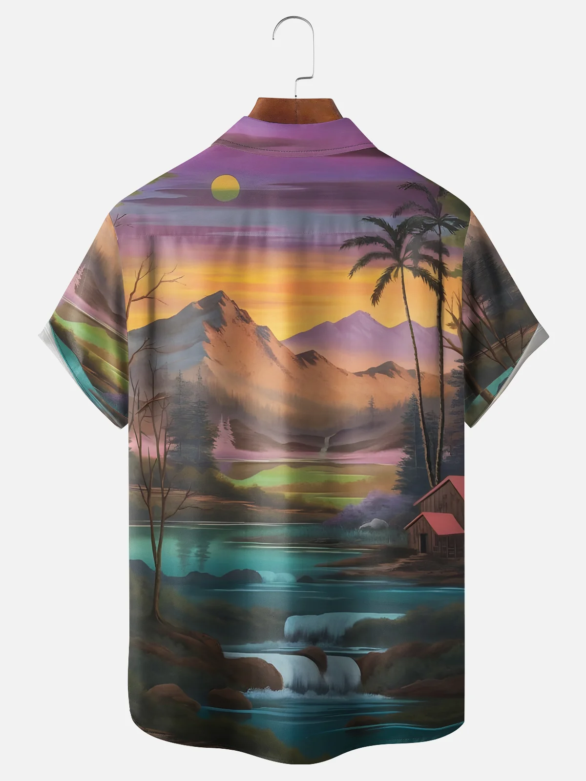 Moisture-wicking Landscape Chest Pocket Casual Shirt