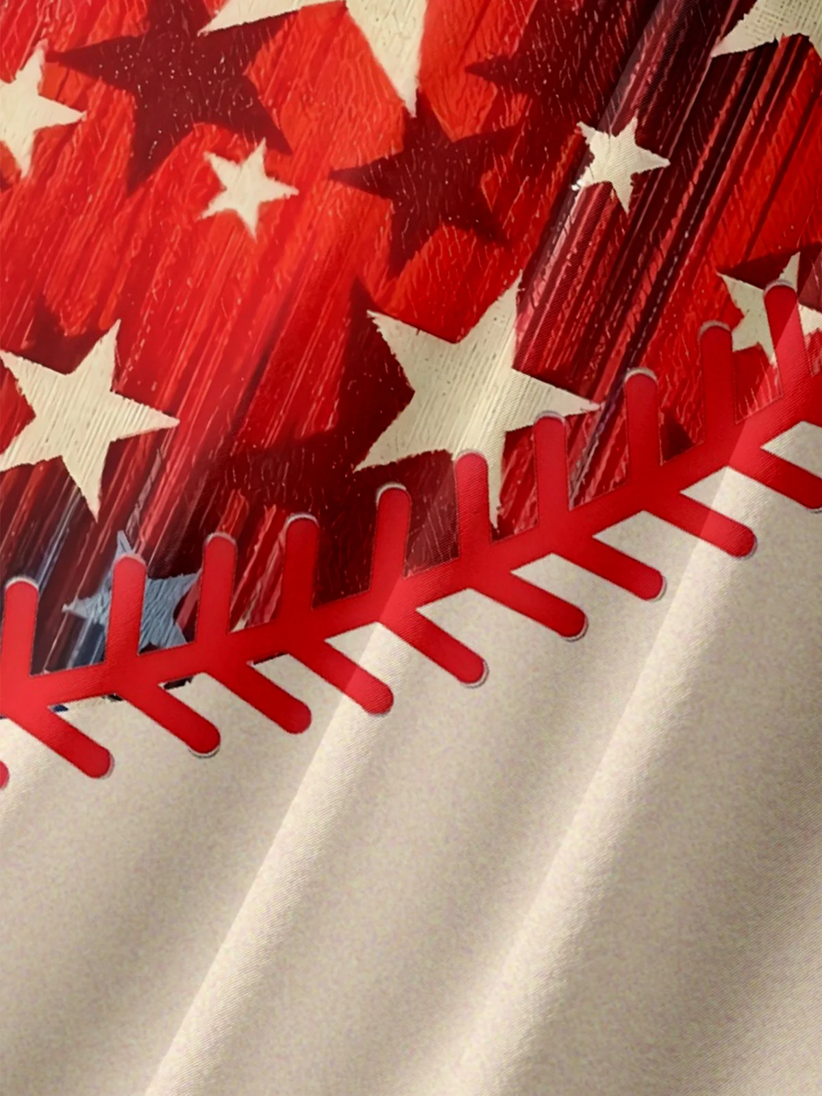 Moisture-wicking American Flag Stitching Art Independence Day Chest Pocket Bowling Shirt