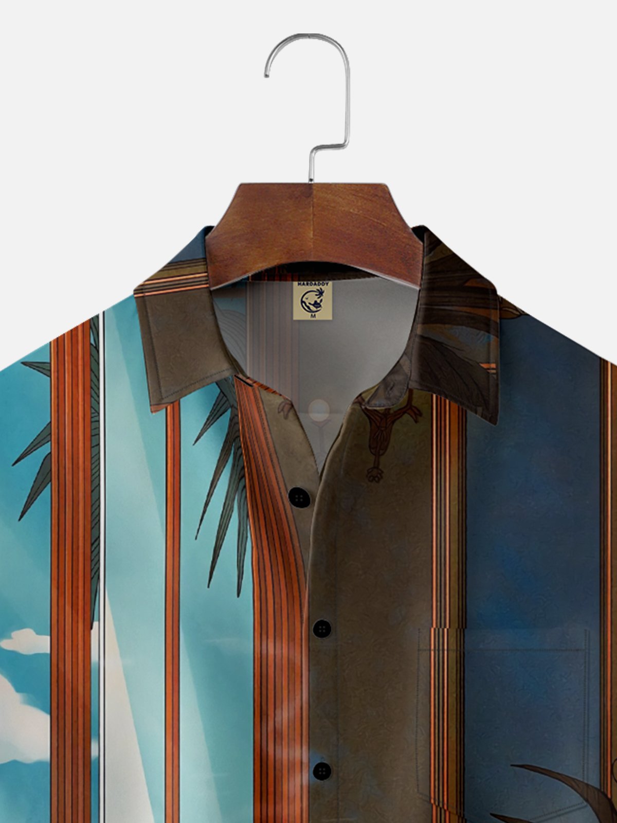Moisture-wicking Art Retro Character Girl Illustration Chest Pocket Casual Shirt