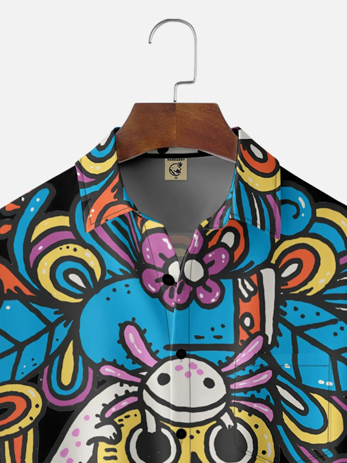Hardaddy X Artist Walmazan Moisture-wicking Mexican Skull Chest Pocket Hawaiian Shirt
