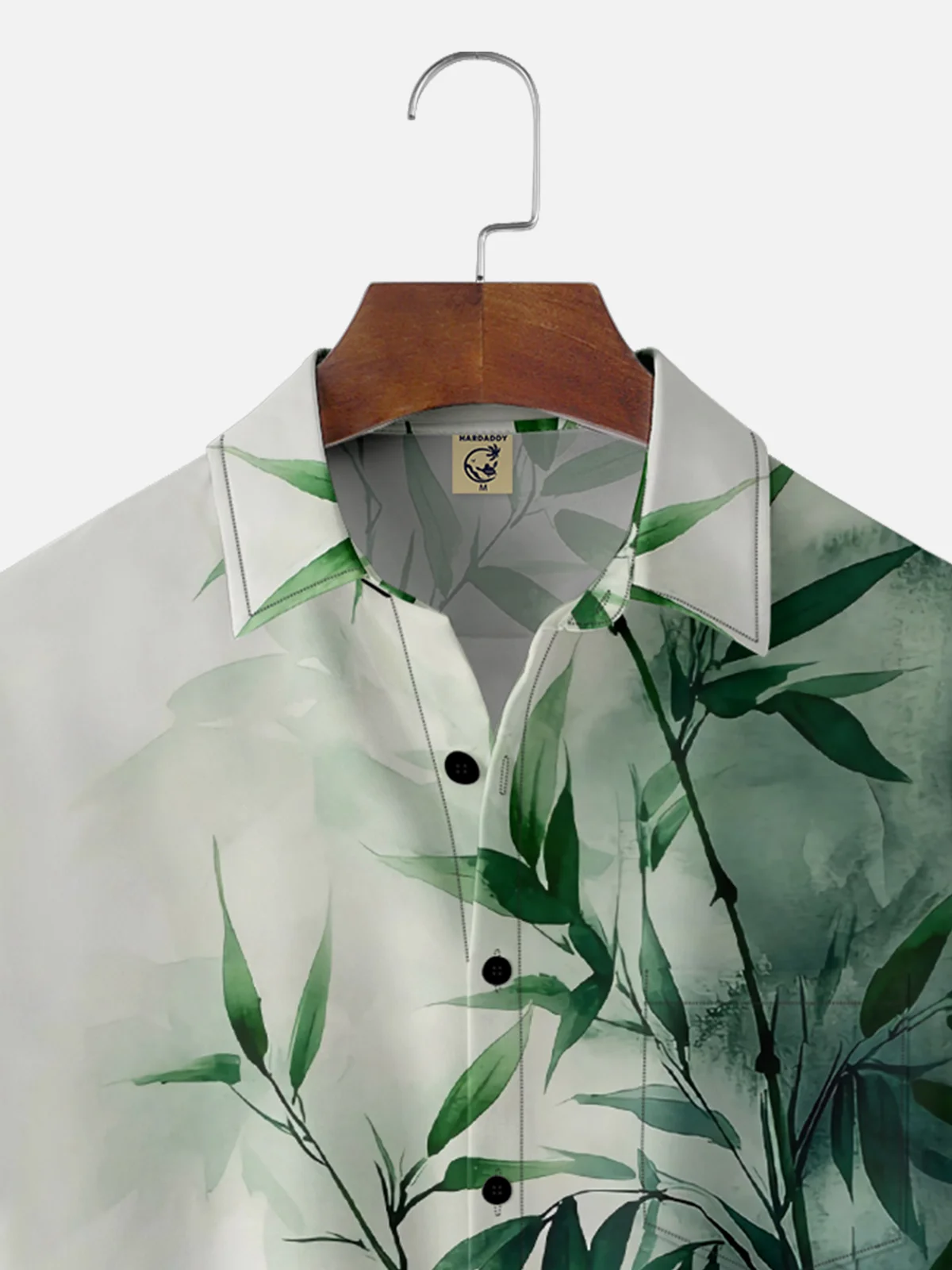 Moisture Wicking Japanese Culture Gradient Color Bamboo Chest Pocket Hawaiian Shirt
