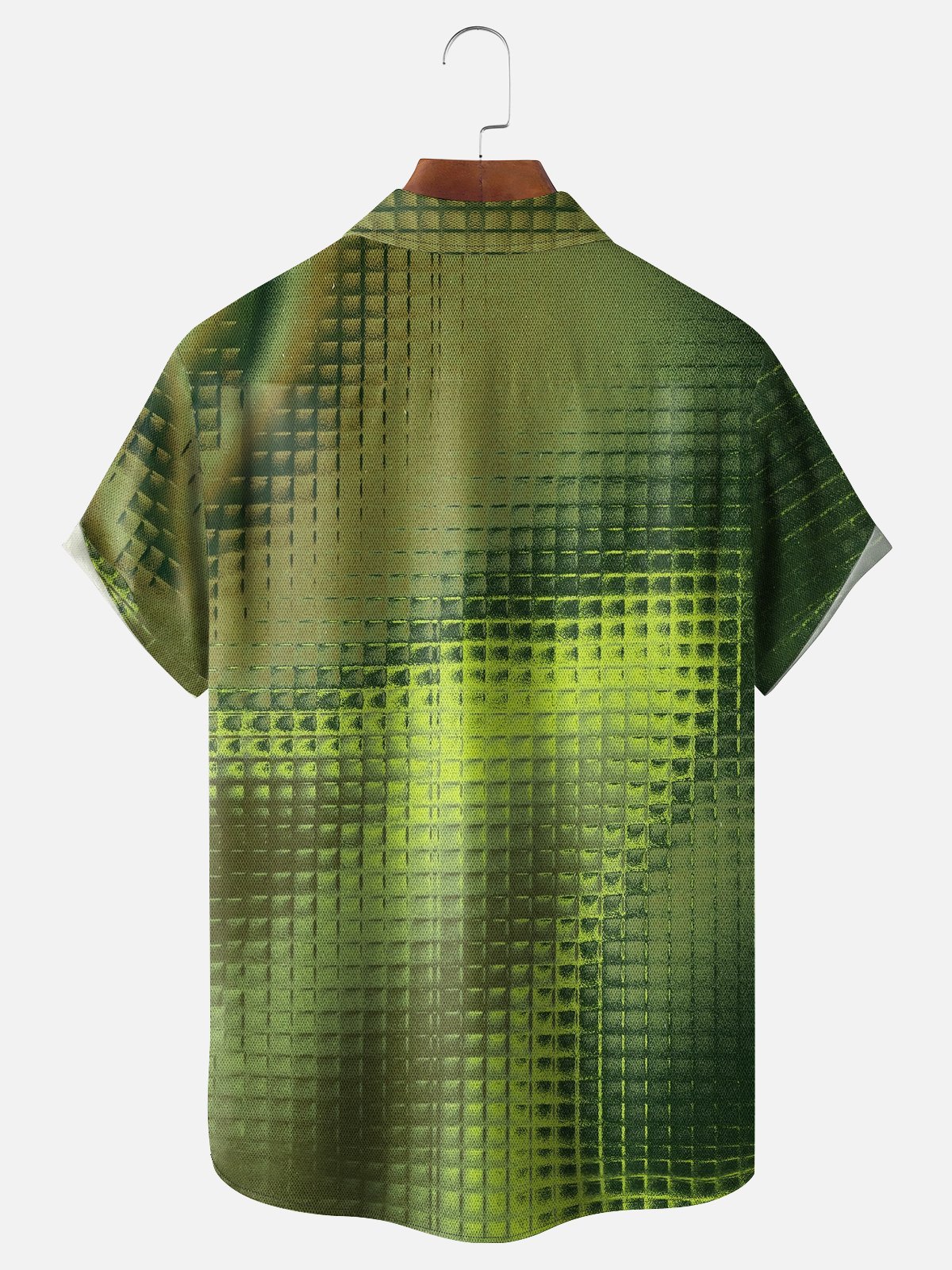 Moisture-wicking Dreamy Abstract Gradient Art Chest Pocket Casual Shirt