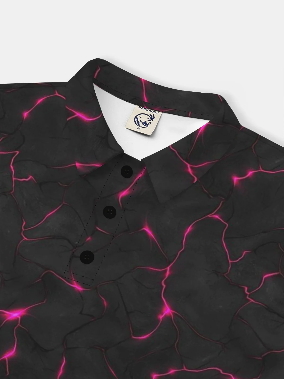 Moisture Wicking 3D Gradient Color Abstract Geometric Short Sleeve Golf Polo