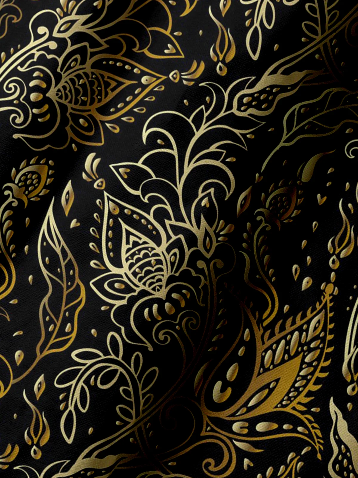 Moisture Wicking Gradient Paisley Short Sleeve Golf Polo