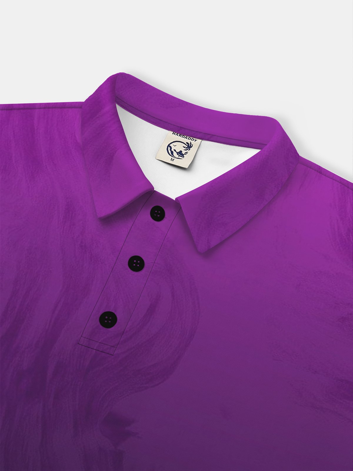 Moisture Wicking Gradient Color Abstract Stripes Short Sleeve Golf Polo