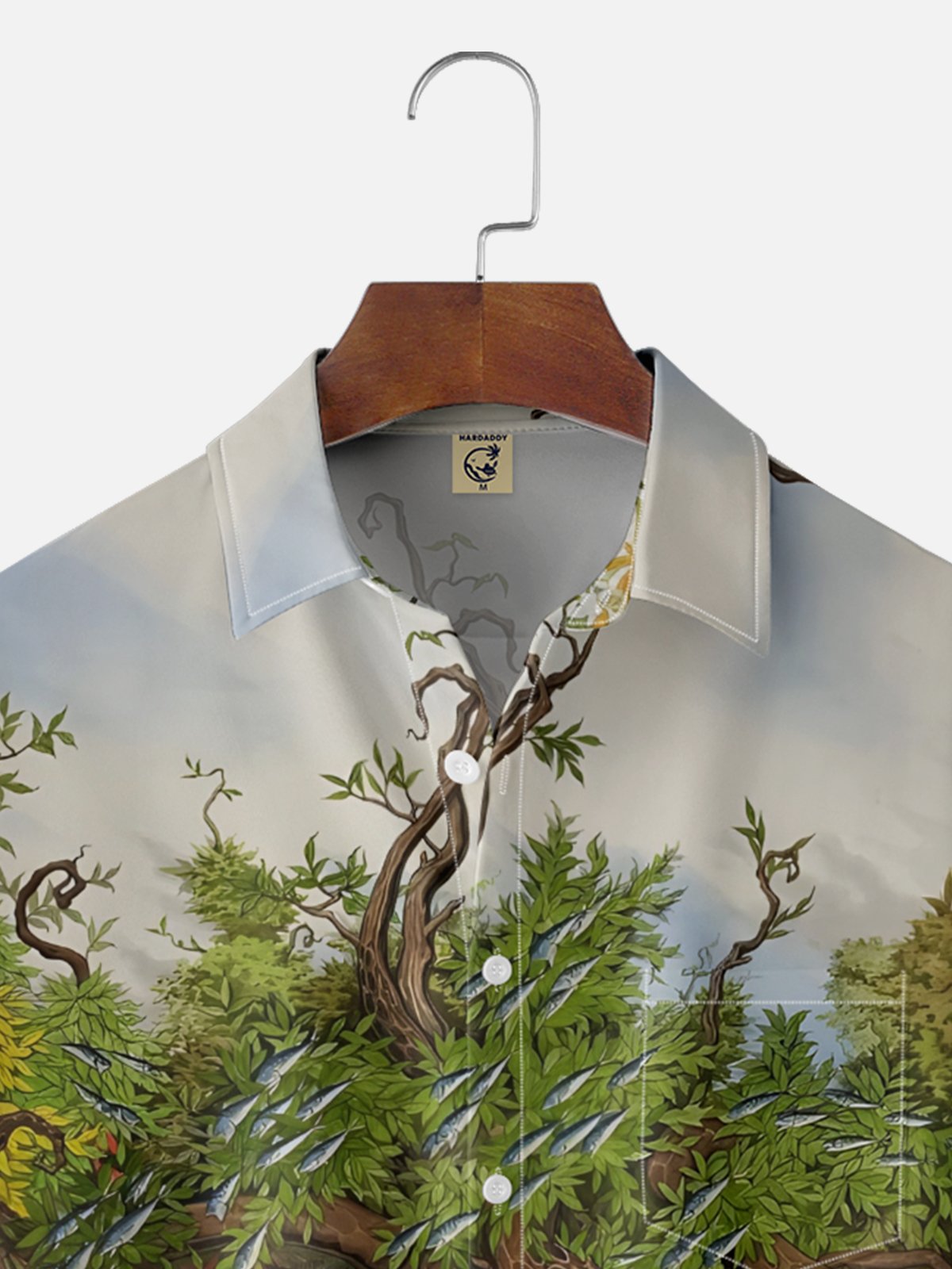 Moisture-wicking Octopus Penguin Chest Pocket Casual Shirt